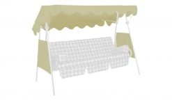 Angerer Dach & Seiten für Hollywoodschaukel Ersatz | Beige