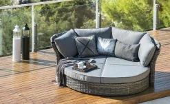 a casa mia Garten-Loungeinsel Mauritius | Grau