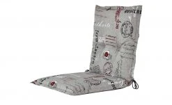 GO-DE Gartenmöbel-Auflage | Niederlehnerauflage Grau