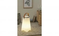 Trio Akku-LED-Tischleuchte weiß, Flaschenhalter Sektkühler beleuchtet