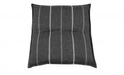 GO-DE Auflage Lines | Dunkelgrau / Weiß Hockerauflage