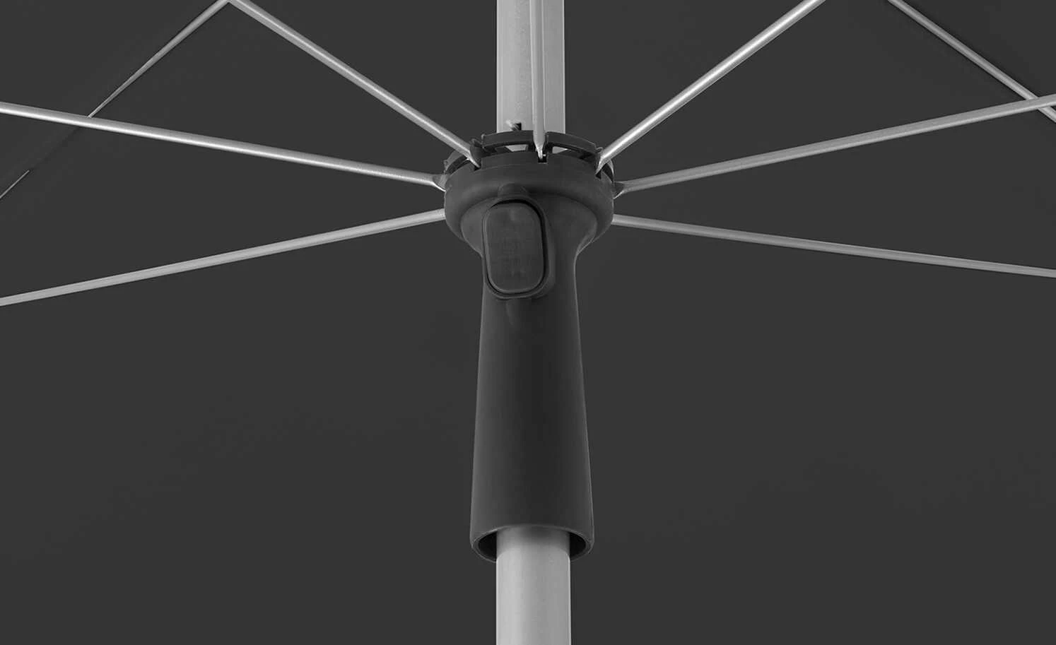 Schneider Schirme Sonnenschirm Locarno | Anthrazit 200|cm 5 Schneider Schirme Sonnenschirm Locarno | Anthrazit 200|cm – Bild 3