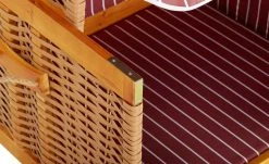 Hundestrandkorb Wuff | Beige / Rot / Weiß -Garten Verkäufe 2024 11982758 24 202205021317