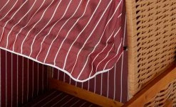 Hundestrandkorb Wuff | Beige / Rot / Weiß -Garten Verkäufe 2024 11982758 25 202205021317