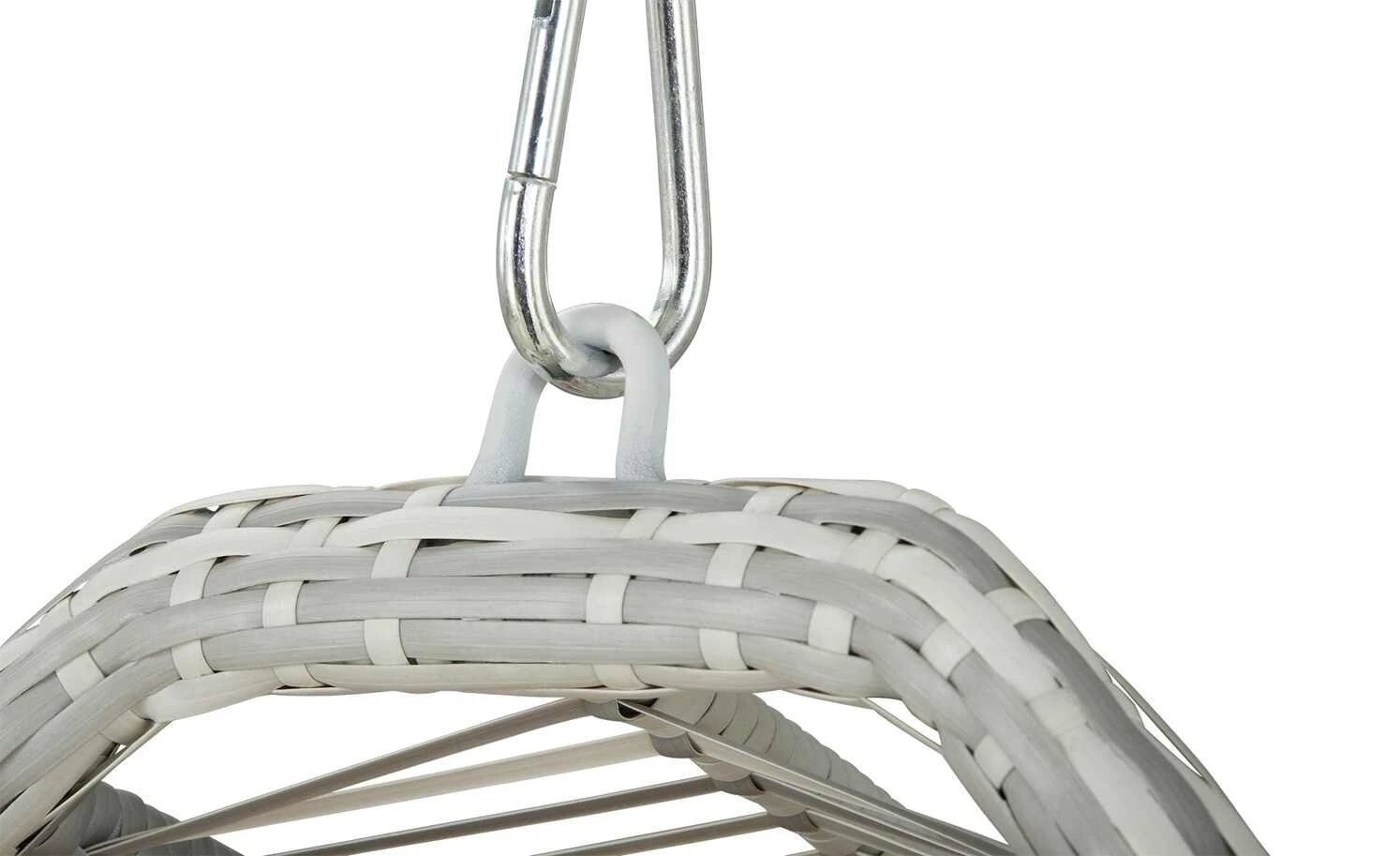 Hängesessel Tahiti II Hellgrau | Hellgrau / Weiß 15 Hängesessel Tahiti II Hellgrau | Hellgrau / Weiß – Bild 13