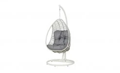 Hängesessel Tahiti II Hellgrau | Hellgrau / Weiß