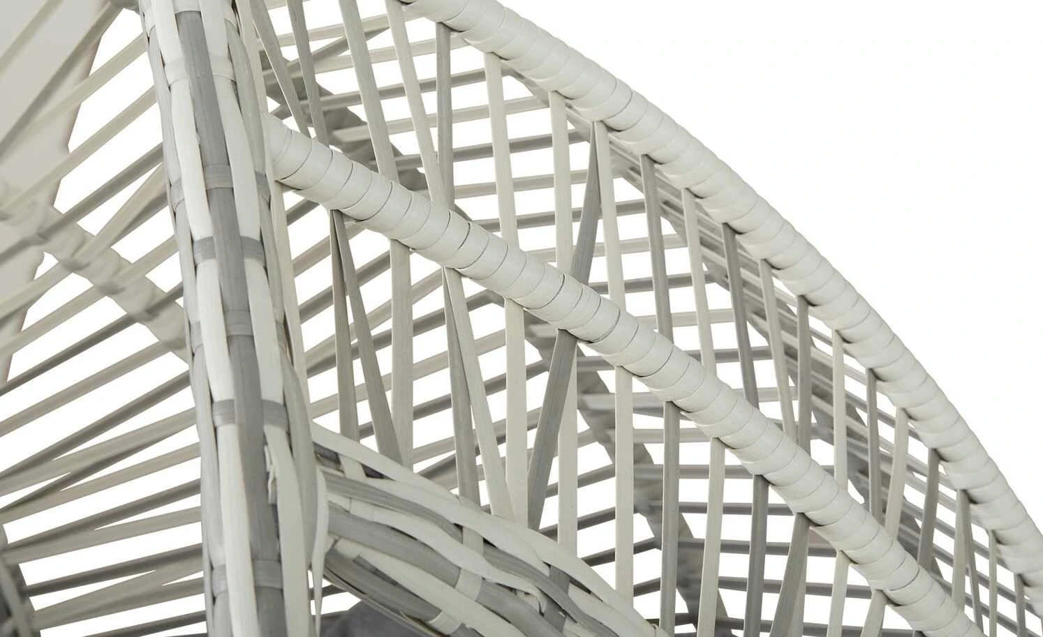 Hängesessel Tahiti II Hellgrau | Hellgrau / Weiß 9 Hängesessel Tahiti II Hellgrau | Hellgrau / Weiß – Bild 7