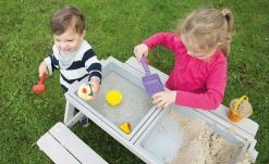 Roba Kindersitzgruppe Play for 4 | Grau ohne Lehnen mit 2 Spielwannen -Garten Verkäufe 2024 12116286 2 202104121233