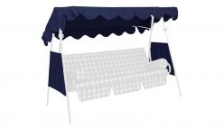 Angerer Dach & Seiten für Hollywoodschaukel Ersatz | Blau