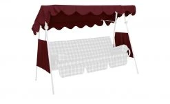 Angerer Dach & Seiten für Hollywoodschaukel Ersatz | Bordeauxrot